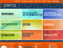 Tablet Screenshot of 01zerogroup.com